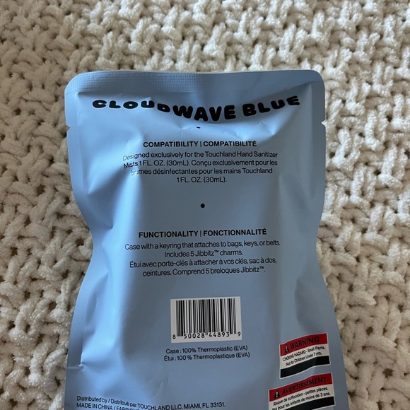 Touchland x Crocs Blue Hand Sanitizer Case with Jibbitz Charms - Picture 2 of 3